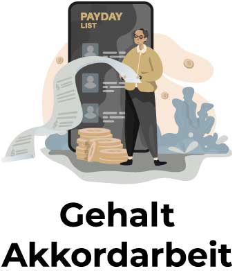 akkordarbeit gehalt